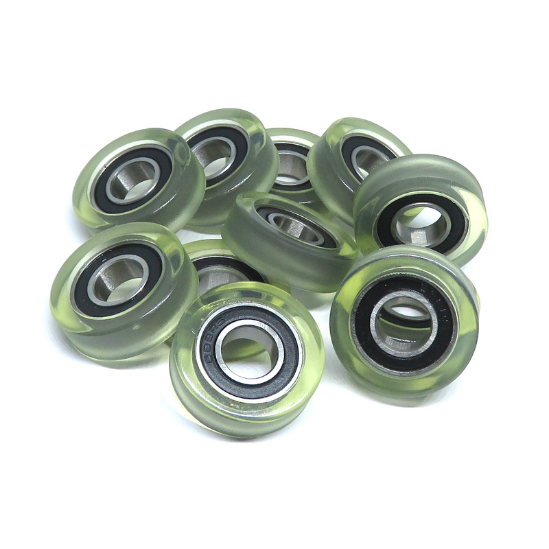 PU68822-7 polyurethane coated roller wheels 8x22x7mm for Banknote counter 688-2RS